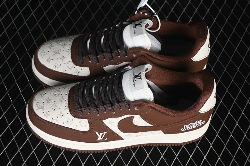 All Categories Nk Air Force 1 Air Force Series Nk Air Force 1 Low Air Force Low Nike Air Force 1'07 Low Joint Brown Cheese Print Air Force One Low Casual Shoes DF0188-127
